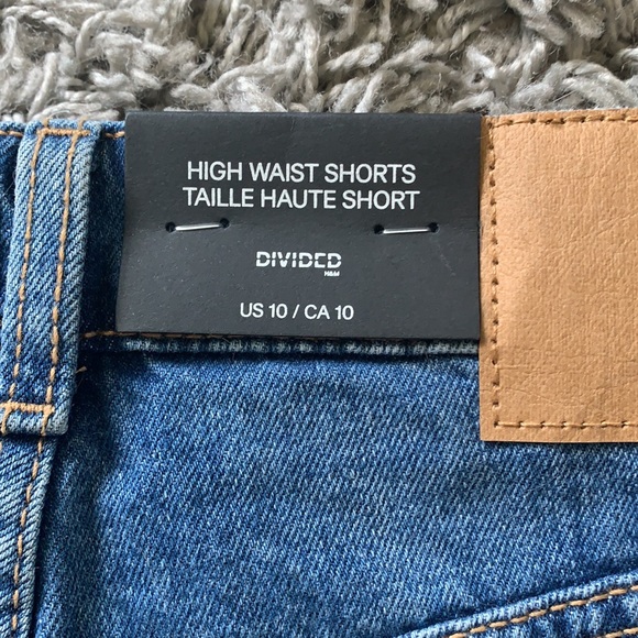 high waist 5 button denim shorts - Picture 3 of 5